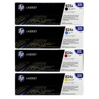 HP 825A 824A SET | CB390A, CB381A, CB382A, CB383A | Original HP Toner Cartridge