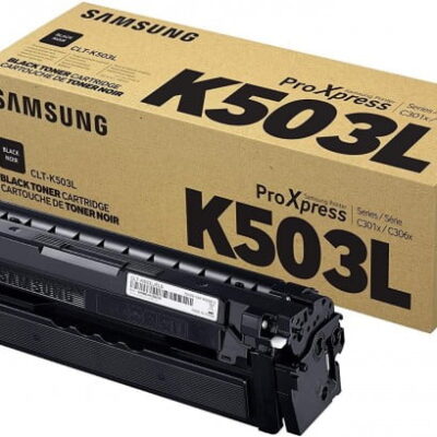 Samsung CLT-K503L Black Toner Cartridge 8,000 Pages Original SU149A Single-pack