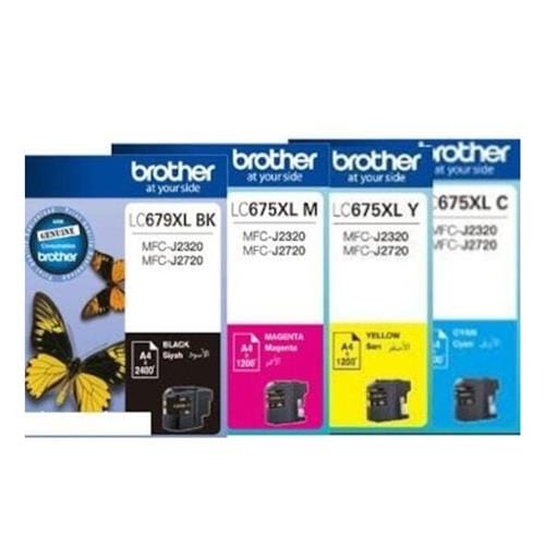 Brother LC-679 XL Black/Cyan/Yellow/Magenta Original High Yield Ink Cartridge - LC 679 XL Multipack