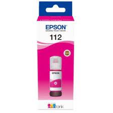 Genuine EPSON-112 EcoTank Pigment Magenta ink bottle (6000 pages)