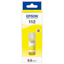 Genuine EPSON-112 EcoTank Pigment Yellow ink bottle (6000 pages)
