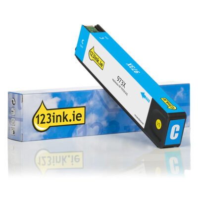 123ink version replaces HP 973X F6T81AE high capacity cyan ink cartridge F6T81AEC 054917 m1 big